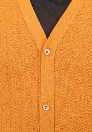Jersey lana merino cuello pico visón: 79,90 €